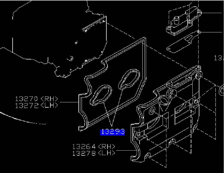 Rocker Cover Spark Plug Tube Seal Gasket, additional view